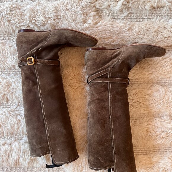 Chloé  Suede olive  riding boots size 40.5 - Picture 5 of 7
